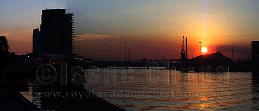 Sunset on Yarra River